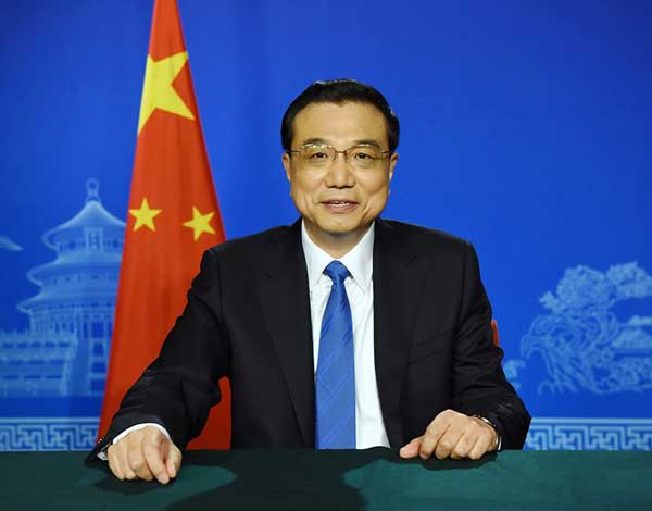 李克強向二十國集團財長和央行行長會議發表視頻講話