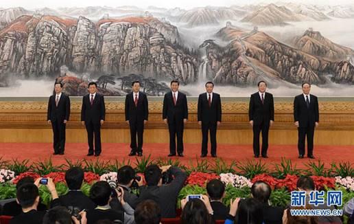 2012年11月15日,新一屆中央政治局常委同中外記者見面。新華社記者謝環(huán)馳 攝