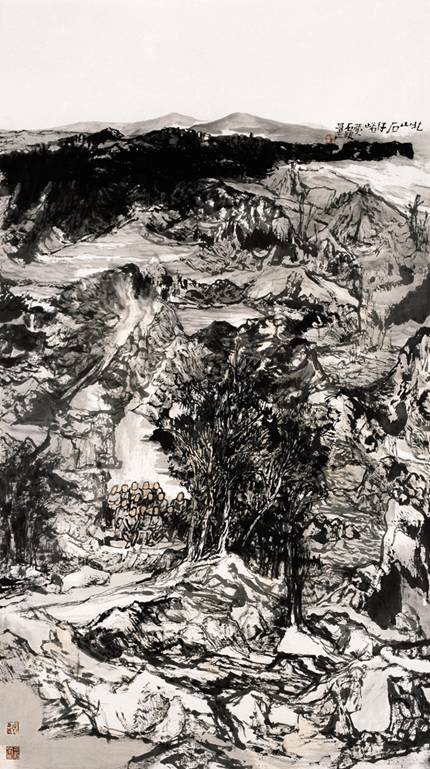 北山石仔嶼之二，2010年，186 x 101