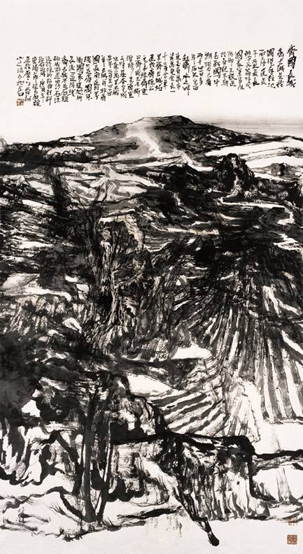 齊國長城，2010年，186 x 101cm，張志民