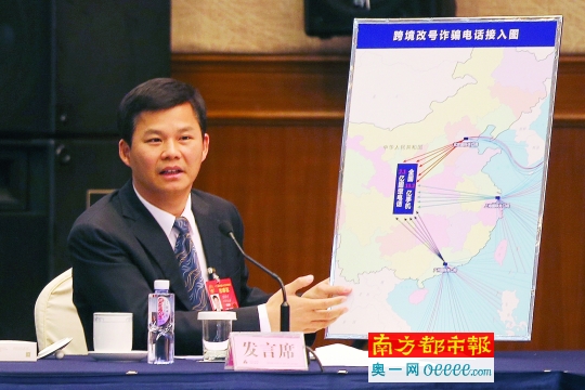 3月9日，全國人大代表陳偉才，于十二屆全國人大代表第五次會議廣東省代表團全體會議發言。南都記者陳成效攝